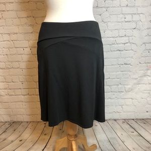 Patagonia Organic Cotton Knee-Length Black Skirt